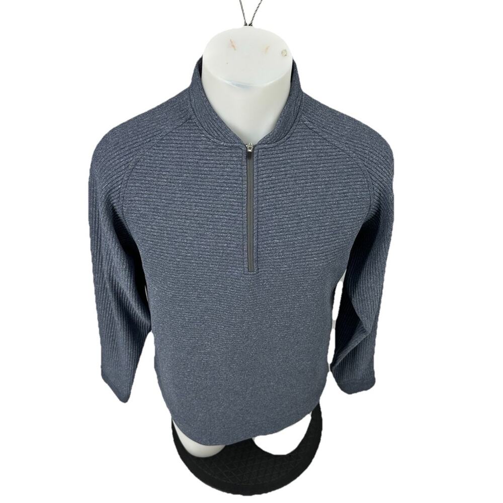 Swannies Medium Men Pullover 1/4 Zip Golf Sweatshirt Textured Active Q2
